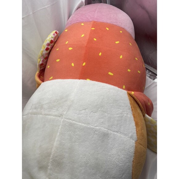 Flip A Zoo Jumbo 30" Reversible Stuffed Animal Orange Pop Penguin Strawberry - Picture 7 of 15